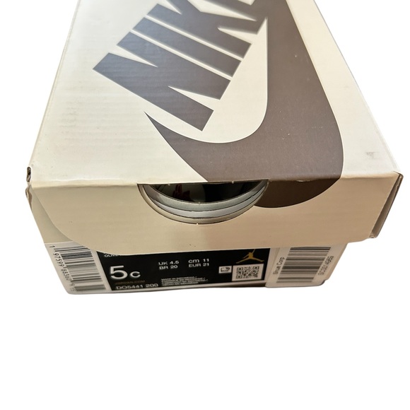 Travis Scott Olive Jordan 1 Low OG SP Infant Sz 5c Baby Sneaker Shoes - Picture 7 of 7